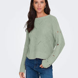 ONLJASMIN LS STRUCTURE O-NECK CC KNT