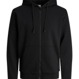 Hoddie com fecho de correr Liso