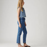 Levis Calça de Ganga 501 Crop