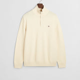 COTTON TEXTURED HALF ZIP
