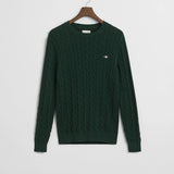 COTTON CABLE C-NECK