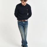 COTTON CABLE C-NECK