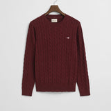 COTTON CABLE C-NECK
