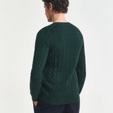 COTTON CABLE C-NECK