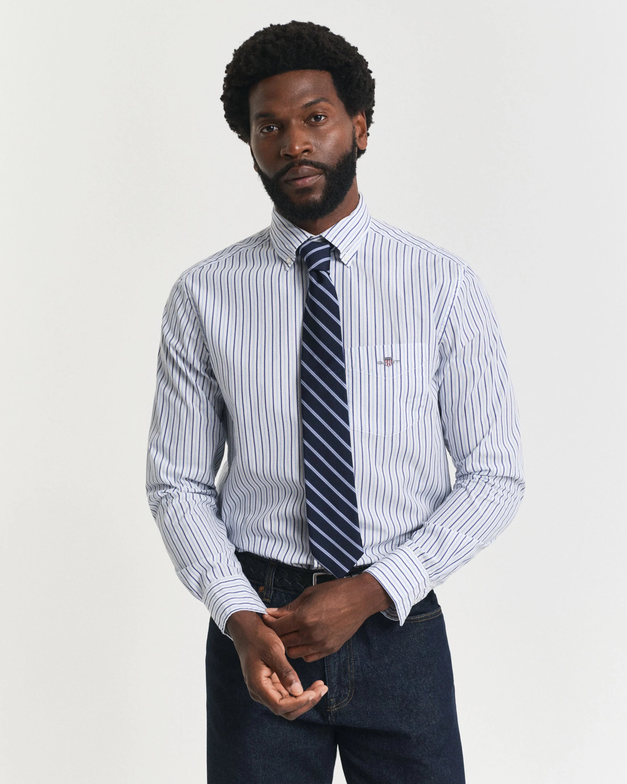 REG CLASSIC POPLIN STRIPE