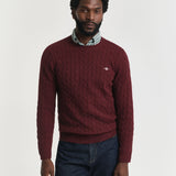 COTTON CABLE C-NECK
