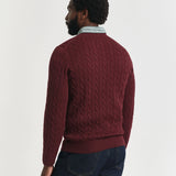COTTON CABLE C-NECK