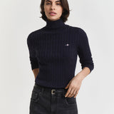 Camisola de gola alta em malha Gant