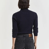 Camisola de gola alta em malha Gant