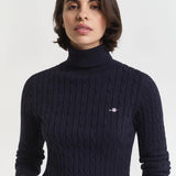 Camisola de gola alta em malha Gant