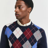ARGYLE C-NECK