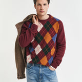 ARGYLE C-NECK