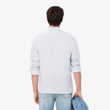 Camisa de Linho às Listras Regular Fit