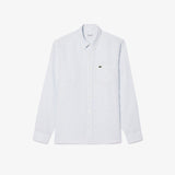 Camisa de Linho às Listras Regular Fit
