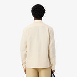 Camisa de Linho às Listras Regular Fit