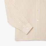 Camisa de Linho às Listras Regular Fit