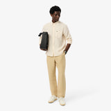 Camisa de Linho às Listras Regular Fit