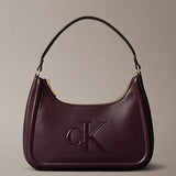 Mala de ombro com monograma em relevo