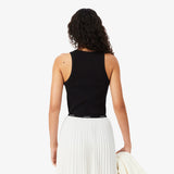 Top sem Mangas em Algodão Slim Fit