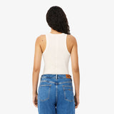 Top sem Mangas em Algodão Slim Fit