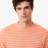 T-Shirt de algodão texturizada com listras Lacoste
