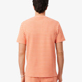 T-Shirt de algodão texturizada com listras Lacoste