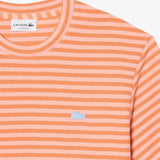 T-Shirt de algodão texturizada com listras Lacoste