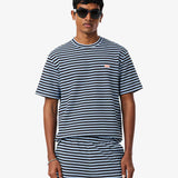 T-Shirt de algodão texturizada com listras Lacoste