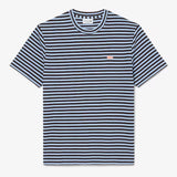 T-Shirt de algodão texturizada com listras Lacoste