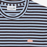 T-Shirt de algodão texturizada com listras Lacoste