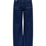 Calça Onlmadeline Cintura alta Wide Leg Fit Jeans