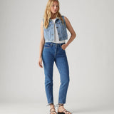 Levis Calça de Ganga 501 Crop