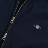 Casaco de malha com fecho de correr Casual Cotton