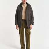 Camisola Gant em malha entrançada de algodão com decote redondo