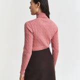 Camisola de gola alta em malha Gant