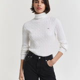 Camisola de gola alta em malha Gant