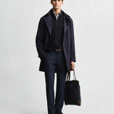 Camisola Gant de malha entrançada de algodão com meio fecho de correr