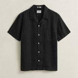 Camisa de Linho Manga Curta Gant