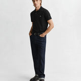 Polo Gant em algodão piqué Shield regular fit