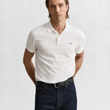 Polo Gant em algodão piqué Shield regular fit