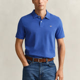 Polo Gant em algodão piqué Shield regular fit