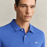 Polo Gant em algodão piqué Shield regular fit