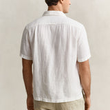 Camisa de Linho Manga Curta Gant