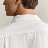 Camisa de Linho Manga Curta Gant